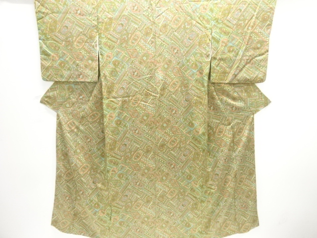 JAPANESE KIMONO / KOMON / FLOWER & GEOMETRIC